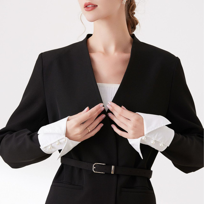 Travel Accessories For Women - Chemise de bureau élégante, faux poignets