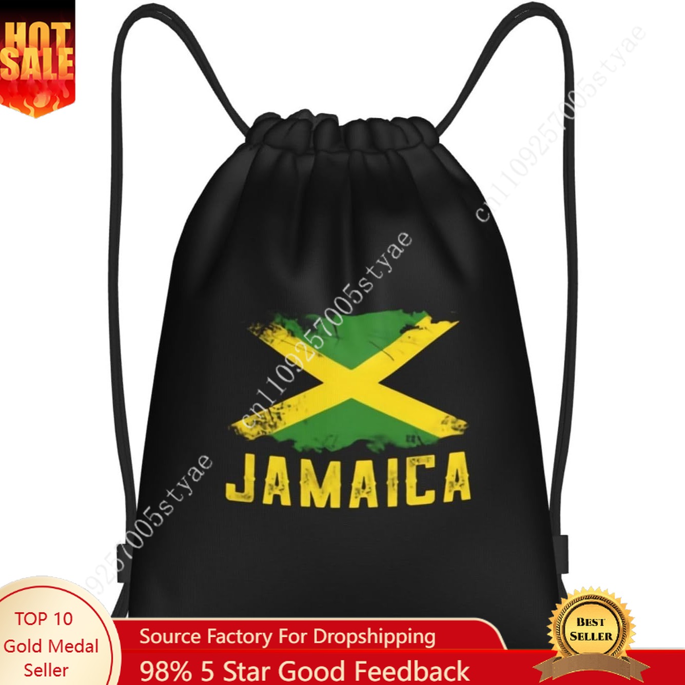 Travel Yoga Accessories - Sac à cordon drapeau de la