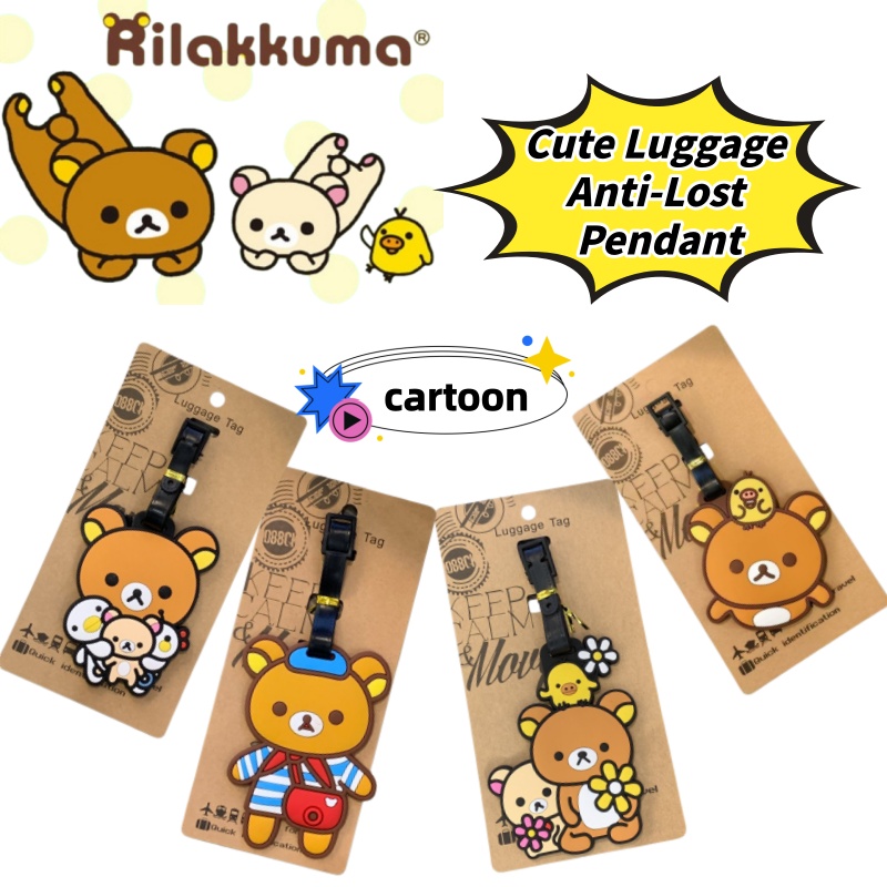 Travel Accessories Unisex - Étiquette de bagage personnalisée créative Rilakkuma,