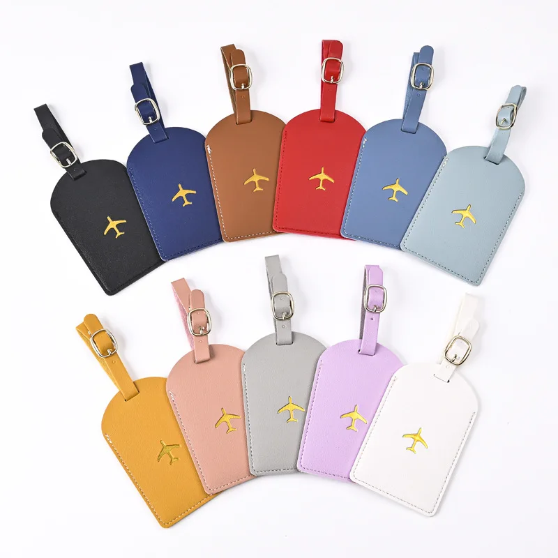 Travel Accessories Plane - Étiquette de bagage en PU épais,
