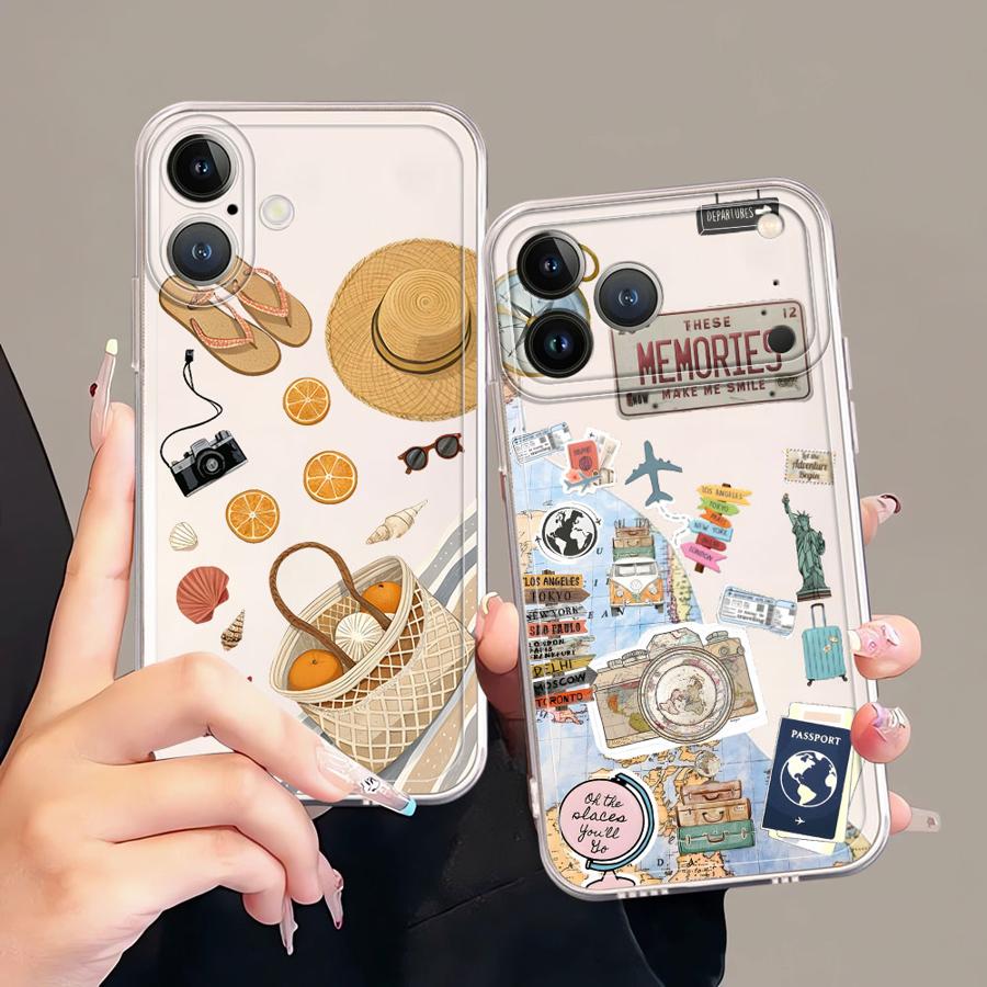 Travel Accessories Iphone - Coque de téléphone antichoc transparente sur