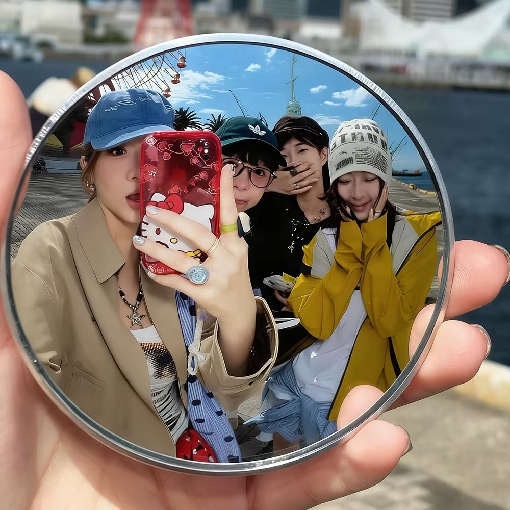 Travel Accessories Iphone - Miroir Convexe Rond Portable de 9,5