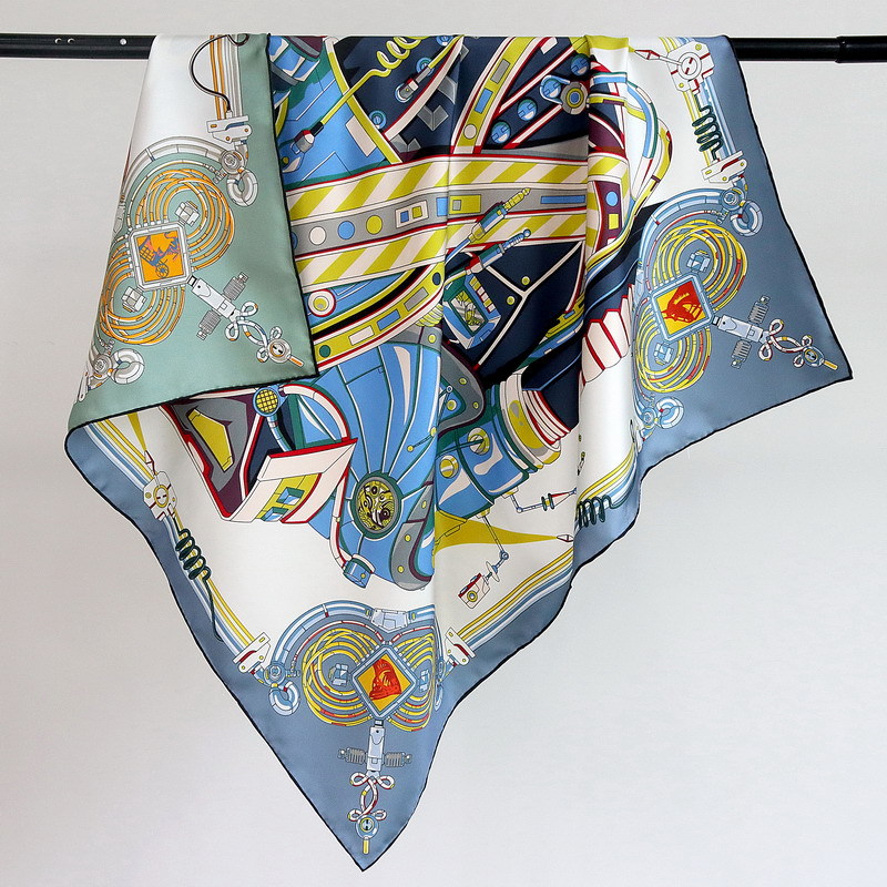 Travel Accessories Designer - Foulard en soie 18MM pour femme,