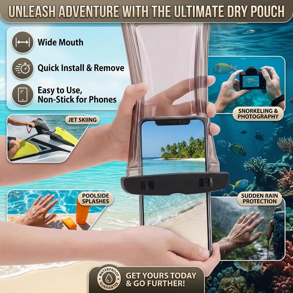 Travel Accessories Iphone - Étui de téléphone étanche transparent, pochette