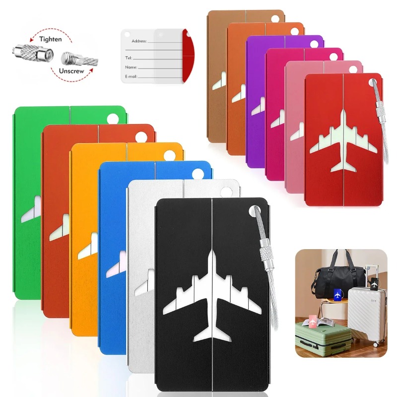 Travel Accessories Plane - Étiquette de bagage de voyage en
