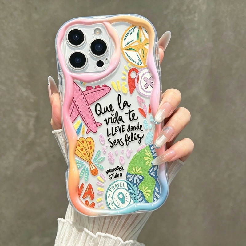 Travel Accessories Iphone - Coque de téléphone transparente souple motif