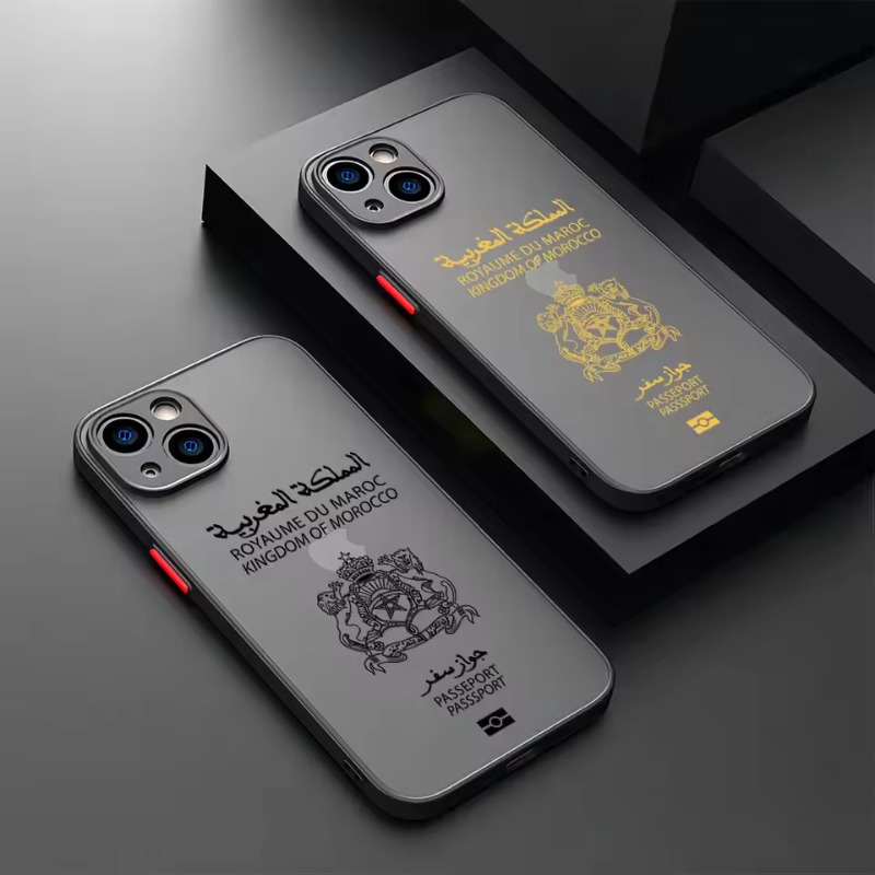 Travel Accessories Iphone - Coque de téléphone antichoc rigide mate