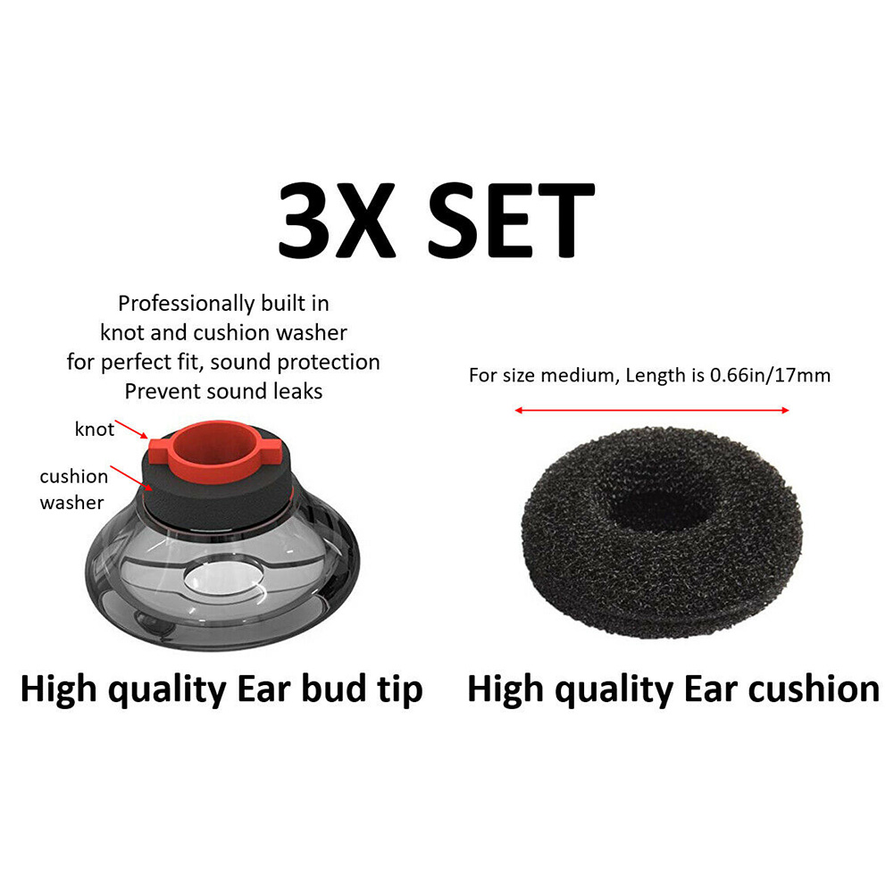 6 embouts de rechange en mouss - Earplug Set Foam avis et prix