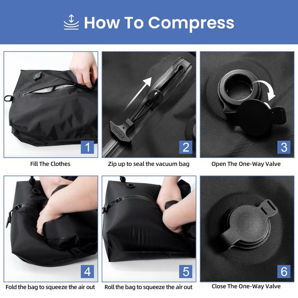 Sacs sous vide réutilisables p - Compression Bag Vacuum avis et prix