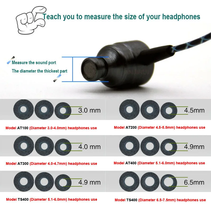 10 paires d'embouts en mousse  - Earplug Set Foam avis et prix