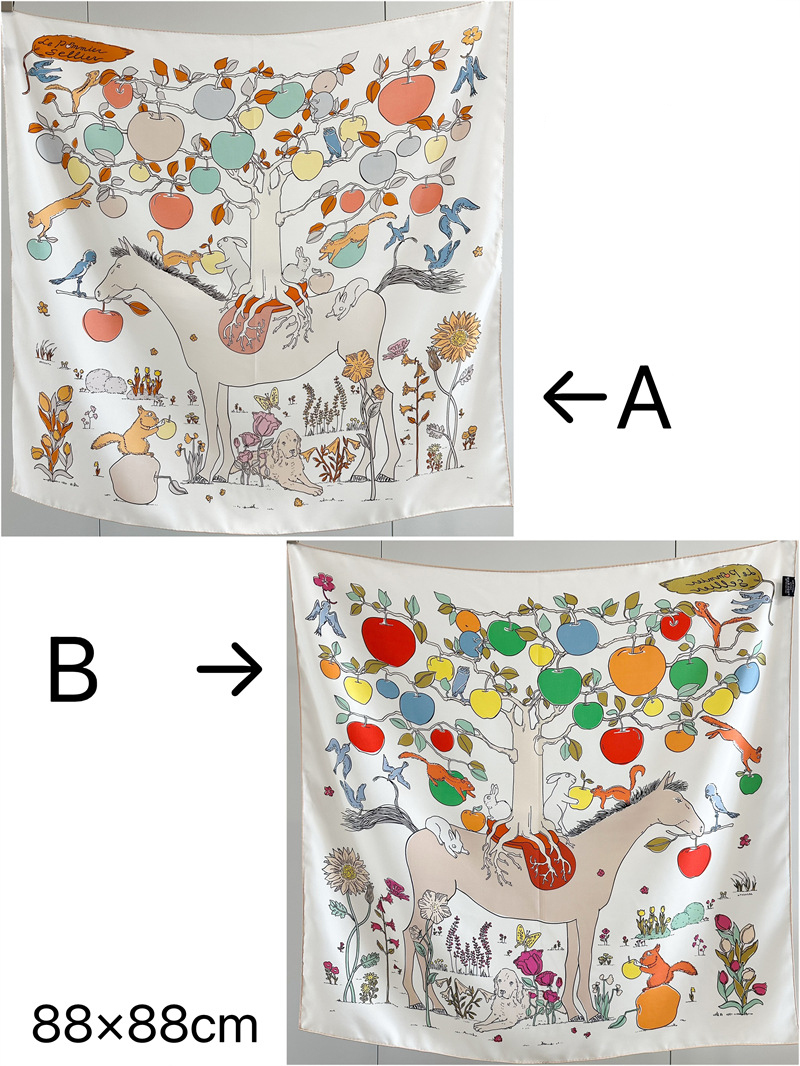 Foulard en soie imprimé double - Travel Accessories Designer avis et prix