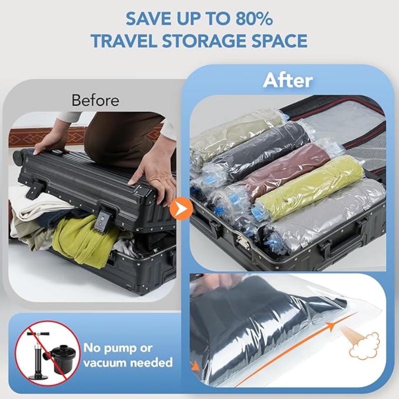 Sacs de compression pour voyag - Compression Bag Vacuum avis et prix