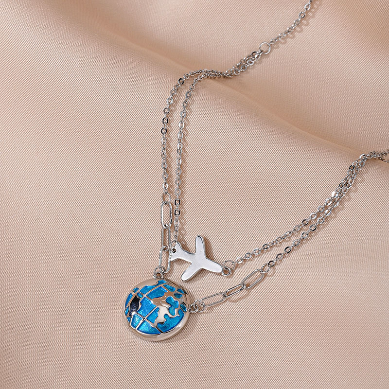 Collier pendentif double JOGlo - Travel Accessories Plane avis et prix