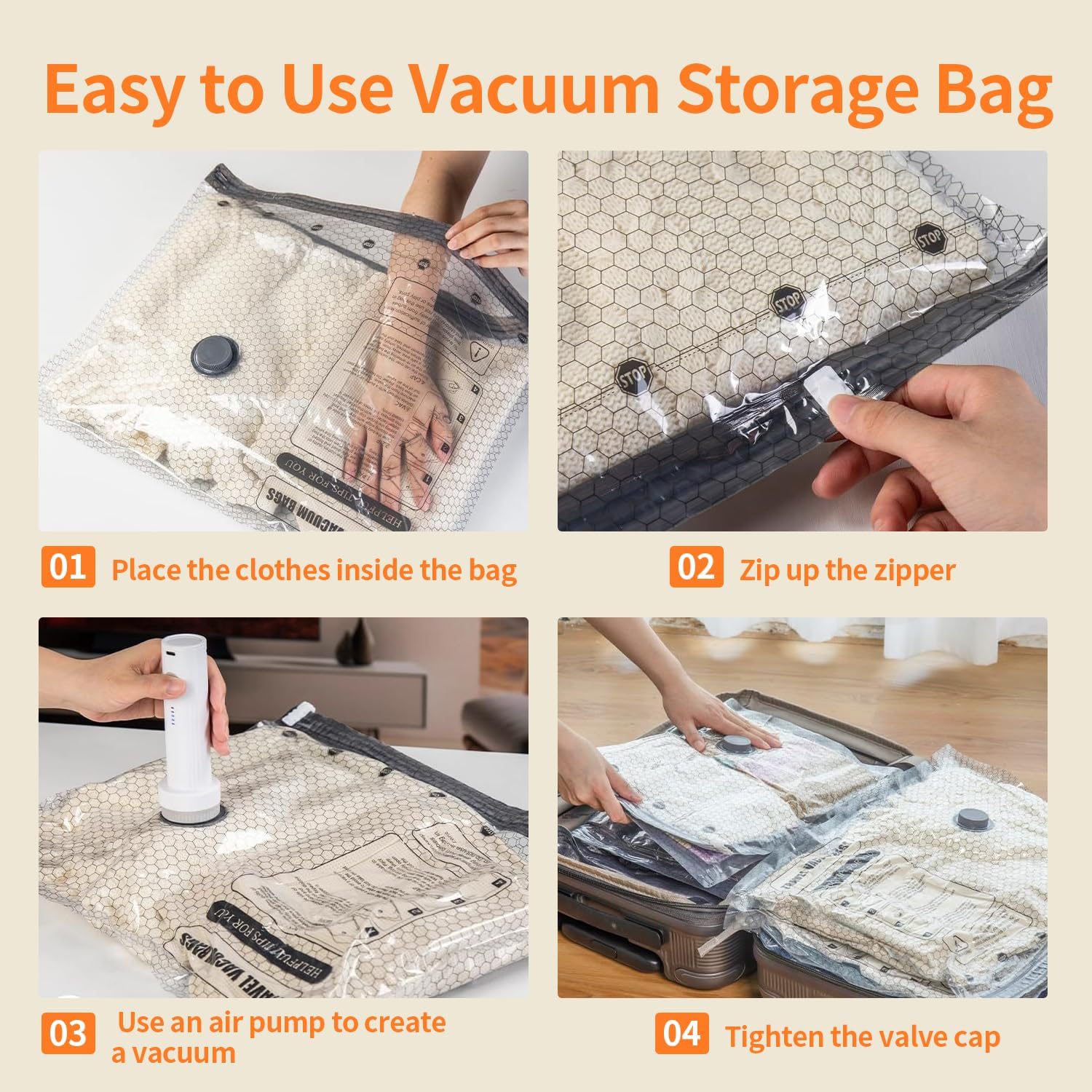 Lot de 15 sacs de rangement so - Compression Bag Vacuum avis et prix