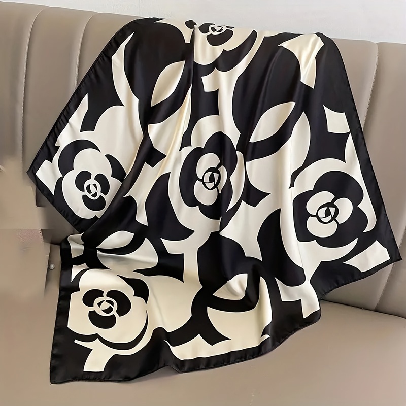 Écharpe en satin imprimé éclat - Travel Accessories Unisex avis et prix